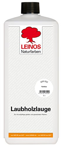Leinos- Laubholzlauge 926 | Zur Veredelung von Laubhölzern im Innenbereich | Verursacht keine dunklen Verfärbungen | Zur Veredelung von hellen Laubhölzern wie Ahorn, Esche, Buche, Eiche