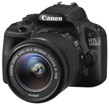 Canon EOS 100D DSLR Camera with EF-S 18-55mm III Lens - Black (18MP, CMOS Sensor) 3 inch Touch Screen LCD