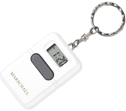 Marschall Deutsch sprechende Uhr als Schlüsselanhänger I 1107W I Stündliche Zeitansage I Wecker I Großer Lautsprecher I Perfekt für Senioren, Blinde und Demenzkranke