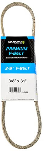 MaxPower Courroies 347436, renforcé au kevlar, 3/8 x 31 - 3L310 - longueur extérieure L(a) 790 mm.