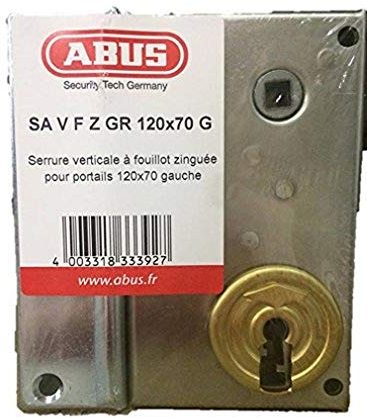 ABUS ff0960122 a Seine V F Z G D Kastenschloss, mit Griff/vertikale mit mit Schlüssel für Öffnung rechts außen 120 x 70