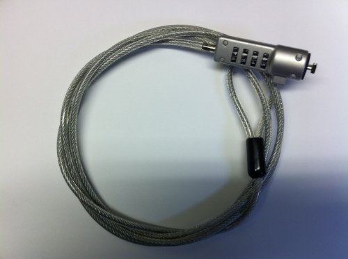 Slim Combination Notebook Laptop Lock - Security Cable
