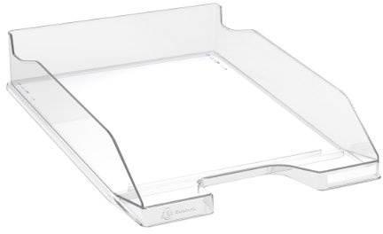 Exacompta 113223D 6er Pack Premium Briefablage Combo Midi DIN A4. Idealer Briefkorb für Ihre Organisation. Robuster und stapelbarer Ablagekorb Glasklar glossy