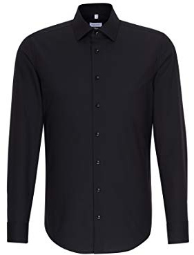 Seidensticker Herren Men Slim Longsleeve Cotton Hemd (1er Pack)