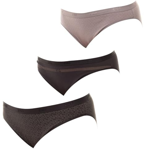 Dim Culotte Femme Les Pockets Coton x3 | Lot de Slips Multicolores | Confort Coton & Élasthanne | Ceinture Douce | Style Quotidien