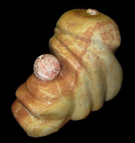 Zimmerbrunnen Skulptur-Kugelbrunnen 'Duplo'