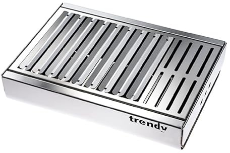 DON HIERRO - Barbacoa de Carbón Portátil Trendy en Acero Inoxidable, Compacta y Resistente – 44 x 29,5 x 12 cm-