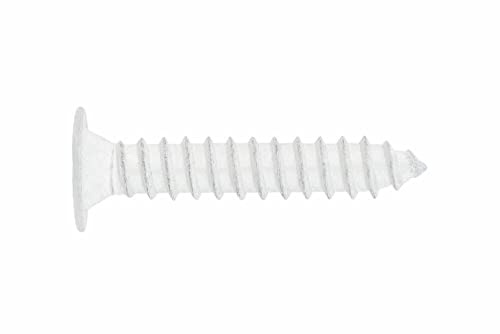 INDEX Fixing Systems CP B - Pack de 500 tornillos rosca chapa con cabeza extraplana y huella Phillips (recubrimiento cincado, 4,2 x 13 mm) color blanco