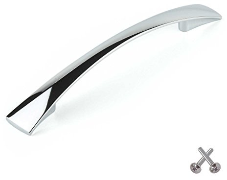 Bedrooms Plus Schrankgriff, abgeschrägt, Halbbogen, Chrom, für Küche, Tür, Schublade, Schlafzimmer, Möbel