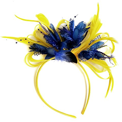 Fascinator mit Federn, für Hochzeiten, königliche Ascot-Rennen