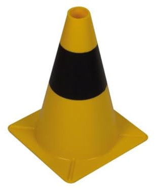 PEREL - 1189-30, 1x traffic cone, 30 cm length, yellow/black 138878