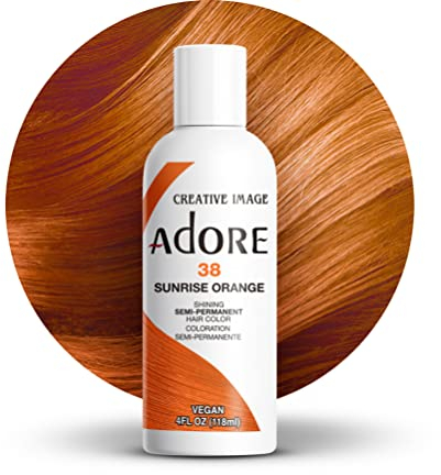 Adore Shining - Tinte semipermanente para el cabello, color naranja 38 Sunrise