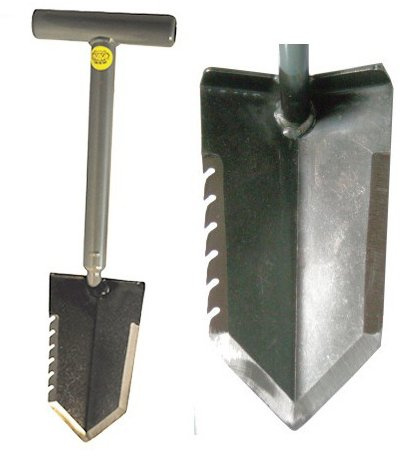 Lesche 1V_WWMFG-TH18-SER-L Mini Sampson 18 T-Handle Shovel with Serrated Blade