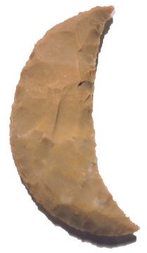 Small Stone Age druid sickle, live action role play, replica