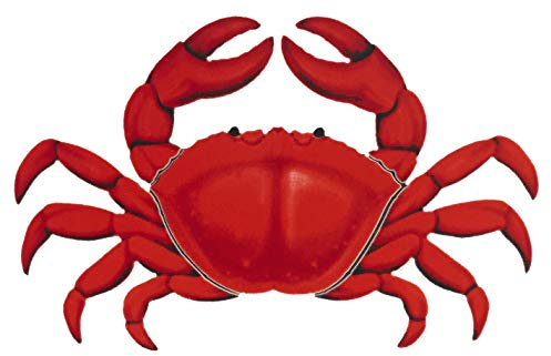 Red Crab Porcelain Swimming Pool Mosaic (7 x 5)