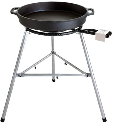 Gusspfannen-Set 5 mit Zündsicherung, Gastroausführung. Ideal für den professionellen Gastro-/Catering-Einsatz!