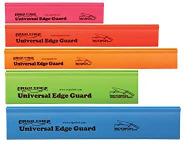 Ergo Chef 5pc Universal Knife Edge Guard Set Multicolored / Multi-sized / for Chef knife, Santoku, Bread, Utility and Paring knives