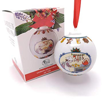 Hutschenreuther Porzellankugel Weihnachtskugel 1996 OVP