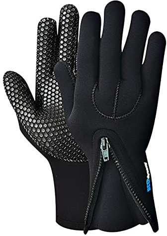 H2ODYSSEY UltraZip Five Finger Glove - Diving, Swimming and Surfing - Five Finger Water Glove for Men and Women (Medium)
