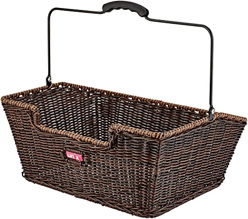 Unix 0334BRF Hinterradkorb City-Korb Weave braun fein