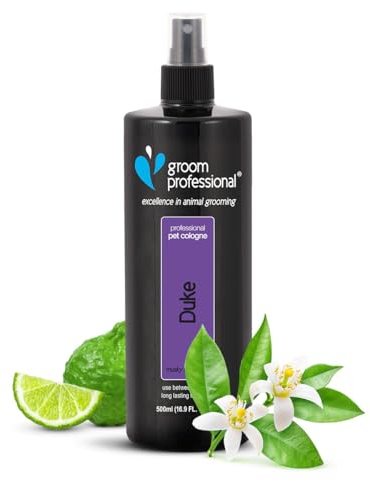 GROOM PROFESSIONAL Duke Haustier-Parfüm, Exzellenz in der Tierpflege, Hundeparfüm mit Einer Männlicher Moschusgeruch, enthält Kamille zur Beruhigung der Haut, hergestellt in Großbritannien, 500ml