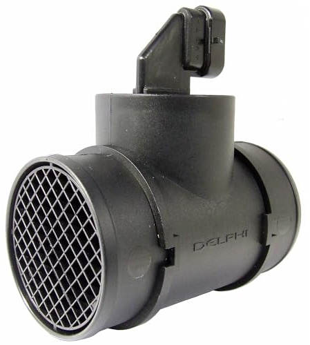 DELPHI AF10088-12B1 Luftmassenmesser/Luftmengenmesser LMM 5V 2-Polig Kompatibel mit OPEL ZAFIRA B A05 25358054 6235612 AF10088