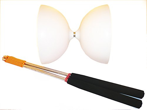 Henrys Circus Diabolo Weiss mit ULK2 Weiss + Alustäbe