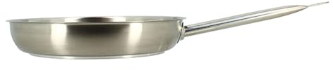 OGO LIVING - Pfanne OGO PRO 28 cm aus Edelstahl – Edelstahl – für alle Herde, auch Induktionsherde