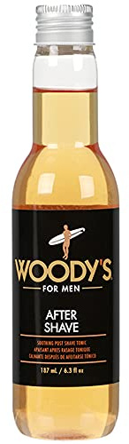 Woody's Aftershave for Men Tonic – Soothing After Shave with Aloe Vera, Calendula & Chamomile to Reduce Irritation, Post Shave, 6.3 fl oz