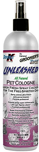 Groomer's Edge Unleashed All-Natural Dog and Pet Cologne, 16 Ounce Spray Bottle