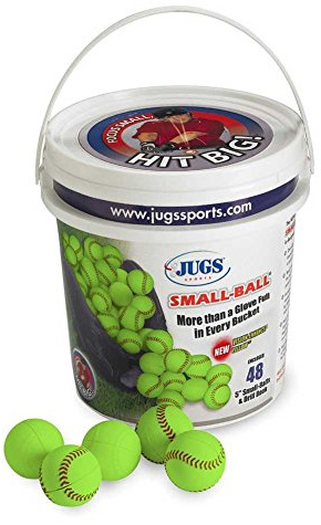 Jugs Vision-Enhanced Yellow Small Balls - Bucket Of 4 Dozen