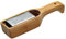 KitchenCraft World of Flavours - Râpe à Parmesan en Acier Inoxydable avec Récipient et Poignée en Bambou, 27,5 x 6 x 5 cm, Argent/Brun