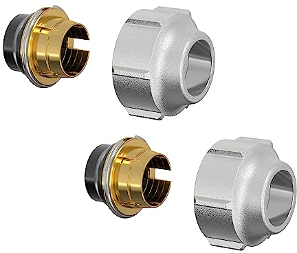 Simplex Klemmverschraubung-Set A11 15x1 mit Festanschlag, klemmverschraubung heizung, klemmverschraubung set, Anschluss-Set, keine 2-Stufen-Funktion F11170