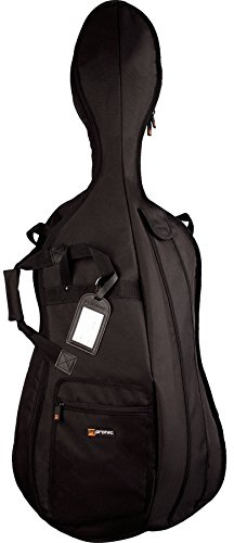 ProTec C310E Cellotasche, für 4/4 Cello, Schwarz