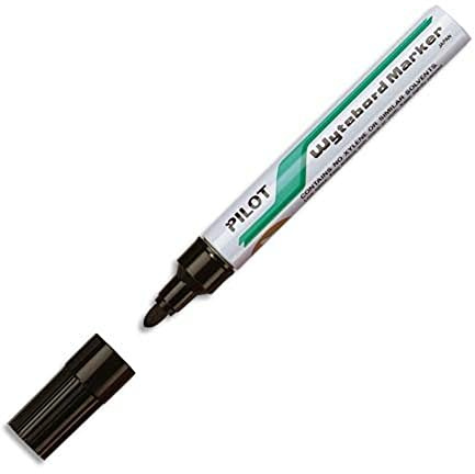 Pilot Whiteboard Marker Bullet 4.0 mm Spitze, schwarz, 12 Stück