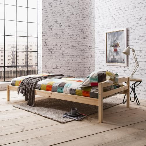 Noa and Nani Single Bed Pine 3ft Single Bed Sussex Wooden Frame Sussex