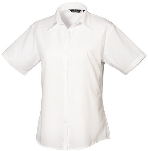 Bästa arbetskläder damer damer kortärmad poplin-blus blus blus
