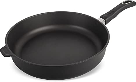 Original Gundel GUSS-BRATPFANNE hoch, Ø 32 cm, Höhe 7,5 cm, BIOTAN-Oberfläche, PFOA-frei, Akku-Therm Boden - fester Stiel