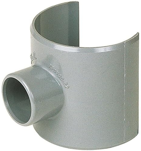 Selle de raccordement PVC gris Femelle Ø 100 40 mm Girpi | Selle de raccordement PVC gris - Femelle Diamètre 100 - 40 mm - Girpi