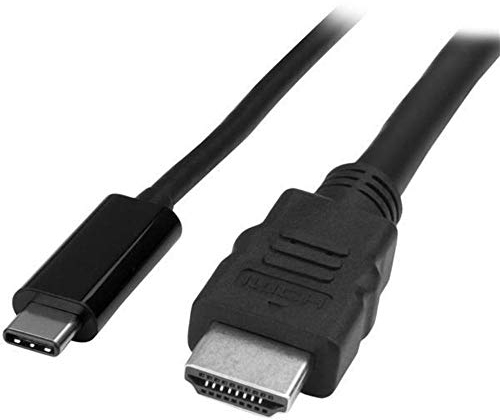 StarTech.com 6ft USB-C to HDMI Cable - USB Type-C to HDMI Adapter Cable - 4K 30Hz - Black (CDP2HDMM2MB) - Limited Stock, See Similar Item CDP2HD2MBNL