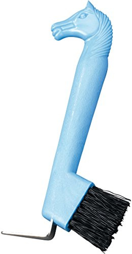 Hufkratzer Bürste Kopf Pferd, himmelblau, Standard