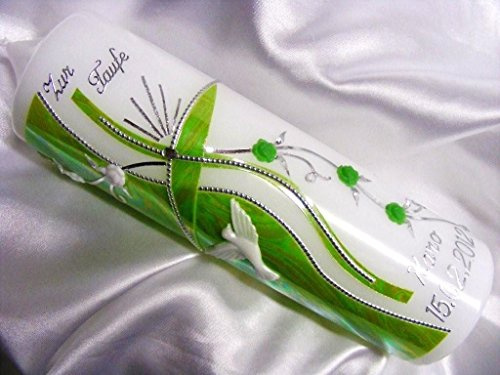 VT-43 - Vela para bautizo (250/70 mm, incluye accesorios para escribir tú mismo)