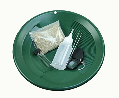 Gold Rush Mining Kit Pay Dirt-Gold Pan-Vial-Snuffer-Tweezers-Loupe by Make Your Own Gold Bars