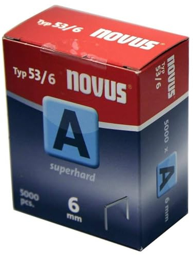 Novus Häftklamrar, 6 mm, 5000 Stycken