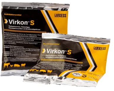 Virkon S Desinfektionsmittel 2x 50g Sachets - Breitbanddesinfektion gegen Viren, Bakterien & Pilze - Für Flächen- und Wasserdesinfektion - Geruchsfrei & Ohne Aldehyde