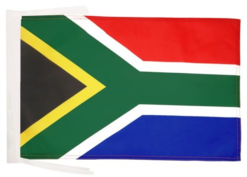 AZ FLAG - South Africa Flag - 18'' x 12'' - Light Polyester South African Small Banner with Two Cords - 18x12 in - 45x30 Cm