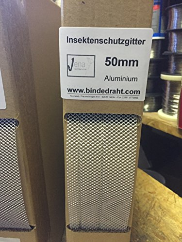Lüftungsprofil Winkel aus Alu Insektenschutzgitter 50/30x20mm x 10m
