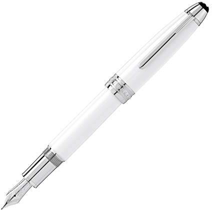 Montblanc Füllfederhalter White Solitaire in der Farbe Weiß mit der Federstärke M, 111933