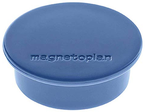 Magnethållare färg, diameter 40 x 13 mm, 10 styck, mörkblå