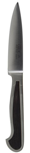 GÜDE Solingen - Spickmesser geschmiedet, 10 cm, Grenadill, DELTA, Office Messer, Handmade Germany, Braun
